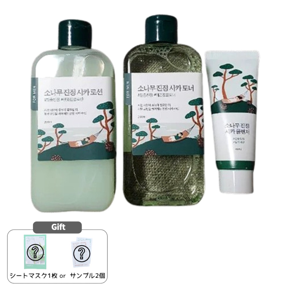 フォーメン 松の木 鎮静 トナー/ローション 2種 セット(+クレンザー 40ml)
