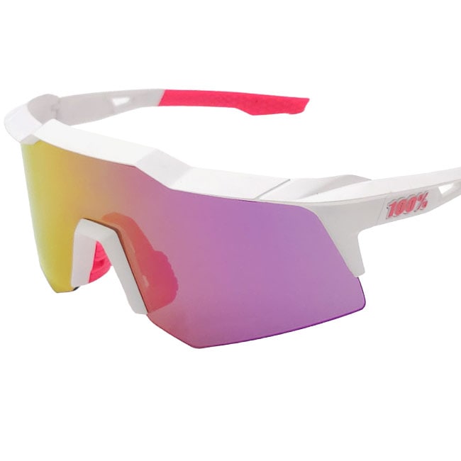 ワンハンドレッド 100% スポーツサングラス スピードクラフト XS HiPER VitalPink MirrorLens クリアレンズ付 60009-00019