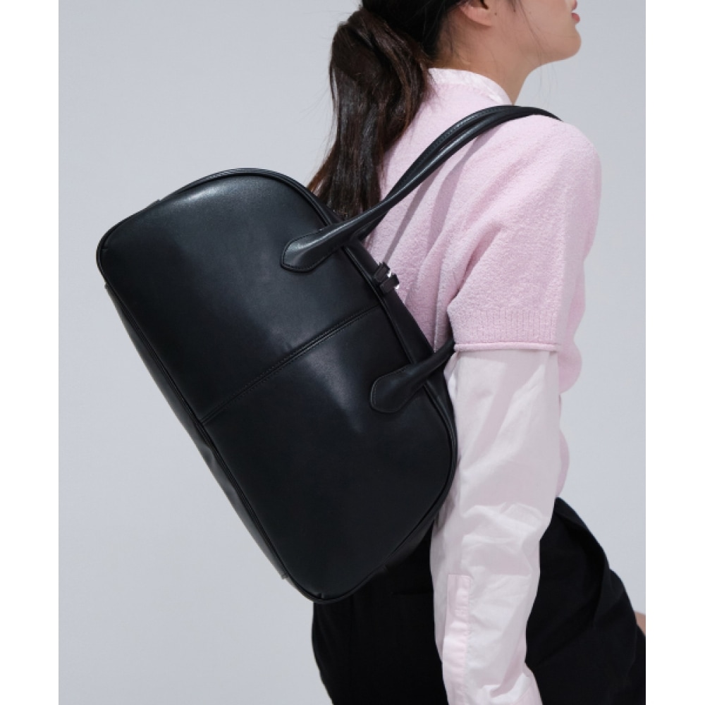 COVERNAT WOMAN クローバーハートクラシックビッグトートバッグブラック