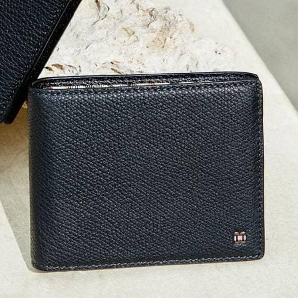 DBWA4F853BK [二つ折り財布][ALEX][アレックス] ブラック ヨーロッパ 輸入レザー 内部チェックラインポイント