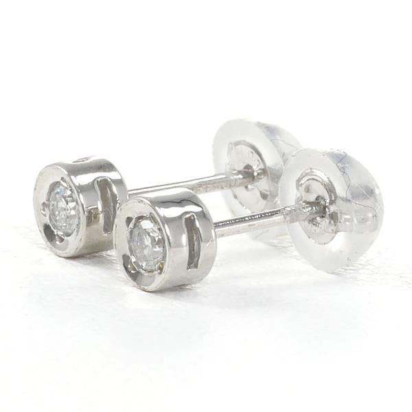 PT900 プラチナ ピアス ダイヤ 総重量約0.6g ジュエリー 中古