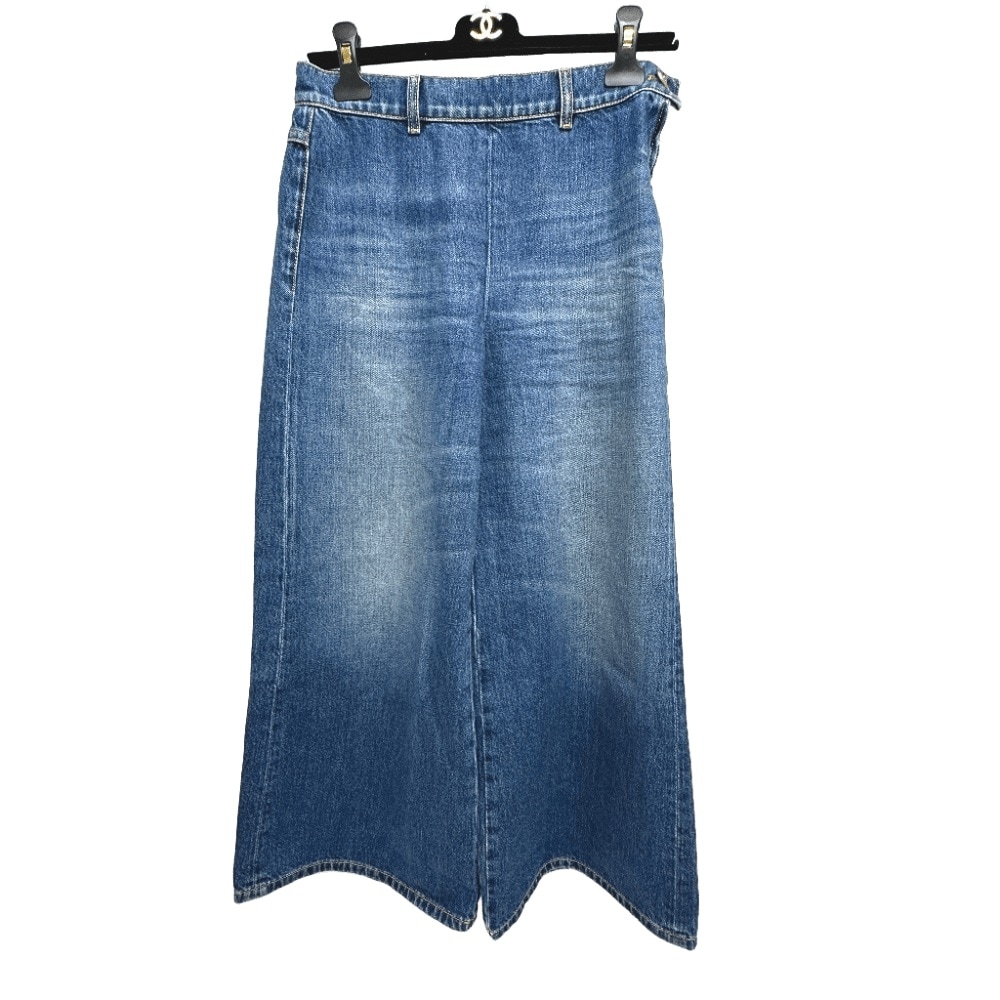 デニムパンツ P78312 24K ワイド アパレル デニム ブルー