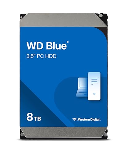Western Digital ウエスタンデジタル WD Blue 内蔵 HDD ハードディスク 8TB CMR 3.5インチ SATA 5640rpm キャッシュ256MB メーカー保証2年 WD8
