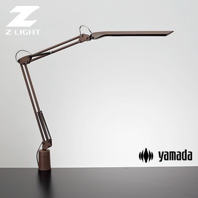 山田照明 Zライト LEDデスクライト 調光・調色タイプ Z-N1100BR ブラウン×ブラック 工場作業用照明 【送料無料】