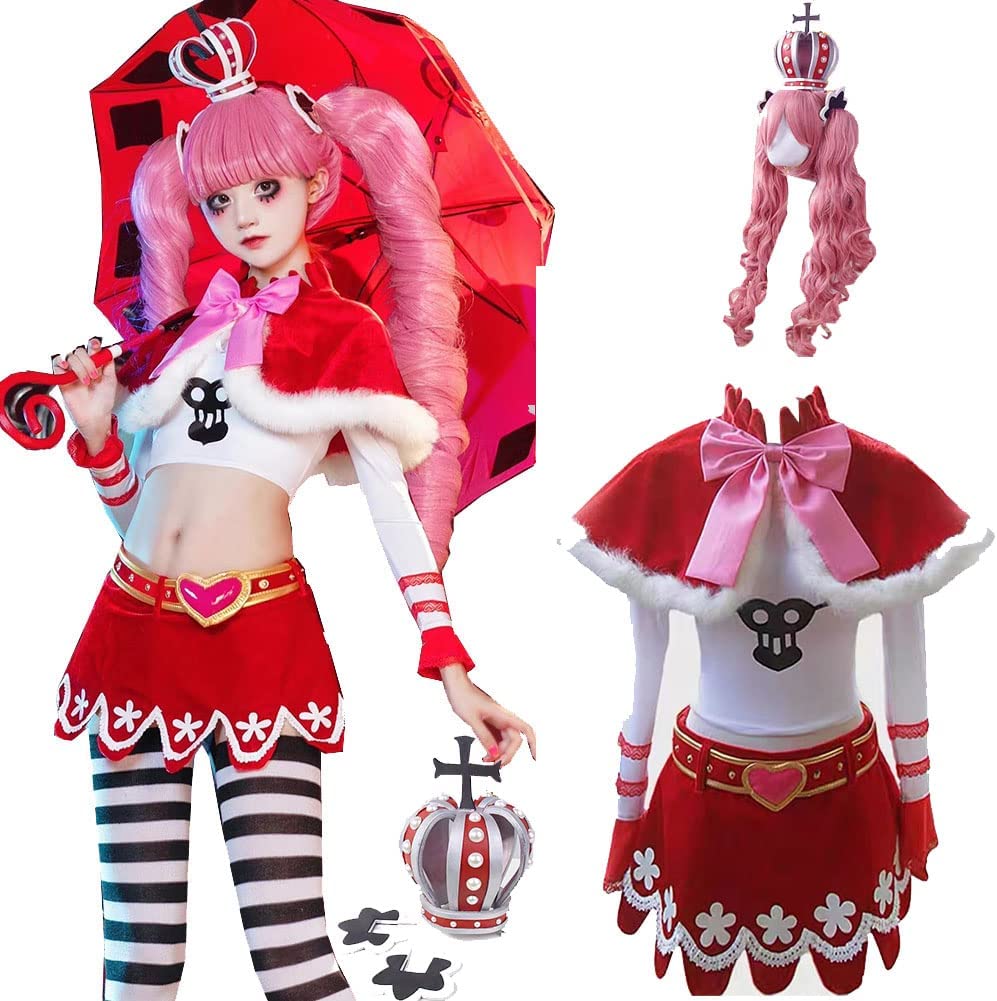 ペローナ コスプレ 衣装 ワンピース one piece ペローナ 衣装 ウィッグ 王冠 (靴別売り) 仮装 コスチューム 文化祭 舞台装 演出服 衣装 ハロウィン イベント