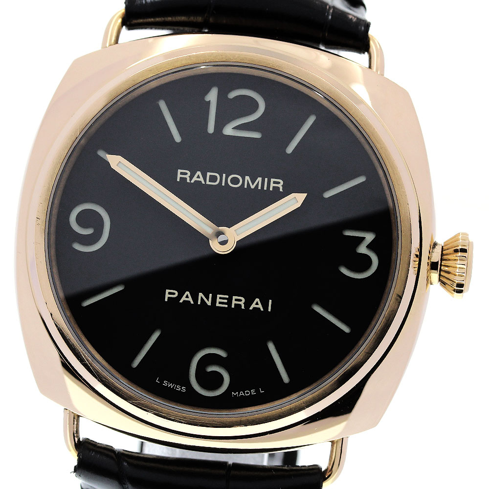 パネライ PANERAI PAM00231 ラジオミール ベース K18PG 手巻き メンズ _838719【中古】