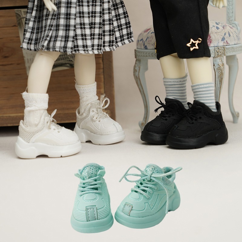 BJD doll 靴 1/6 1/4 ドール靴 黒色 白色 ミント ドール シューズ 人形靴 厚底 yosd/幼sd/MSD/kumako/sdmサイズ球体関節人形用