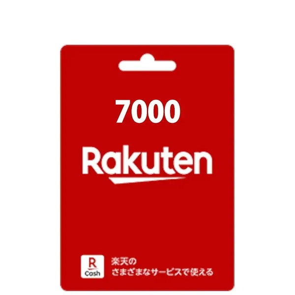 Qoo10] コード専用楽天ギフトカード 7000 円