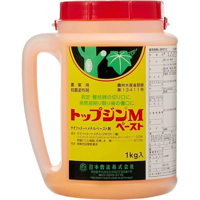 他サイト： 日本曹達 トップジンM ペースト1kg 農業用 殺菌塗布剤 殺菌剤 癒合剤 樹木切り口保護剤 園芸 剪定の商品画像
