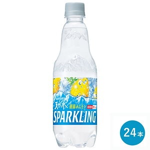 天然水 スパークリングレモン 炭酸水 500ml 24本入り 1ケース PET セット 無糖 強炭酸
