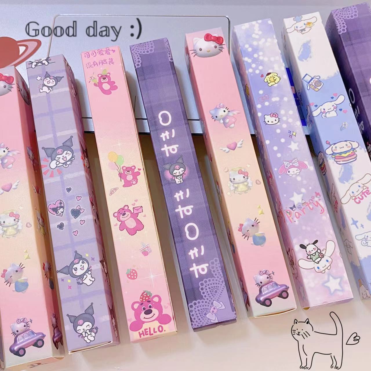 新品登場新型ブラインドケース中性筆家族かわいい学生押圧式水筆学習事務文房具