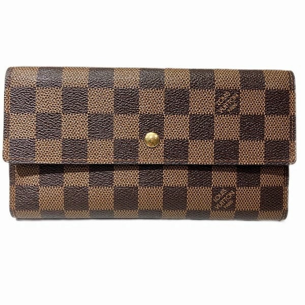 ルイヴィトン ポルトフォイユ インターナショナル N61217 3つ折り財布 ユニセックス 【中古】