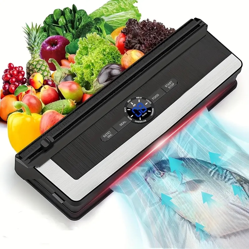 8in1真空シーラー自動エアシールドライ＆モイストモードLEDインジケーター付き 5,448円