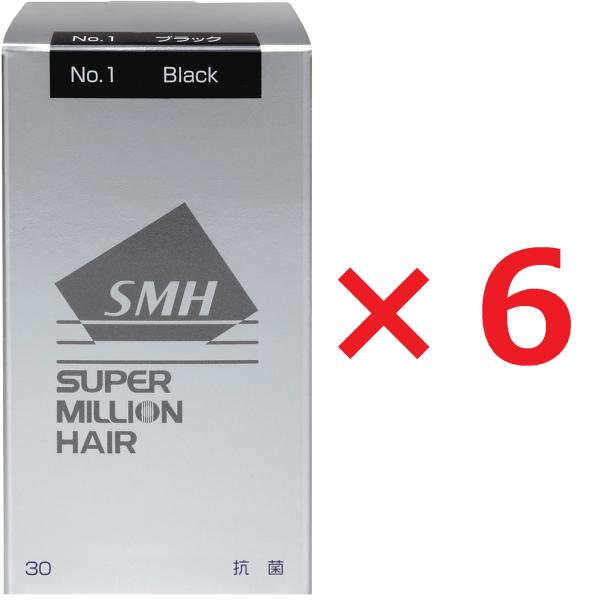 【6個セット】No.1 ブラック ルアン スーパーミリオンヘアー 30g