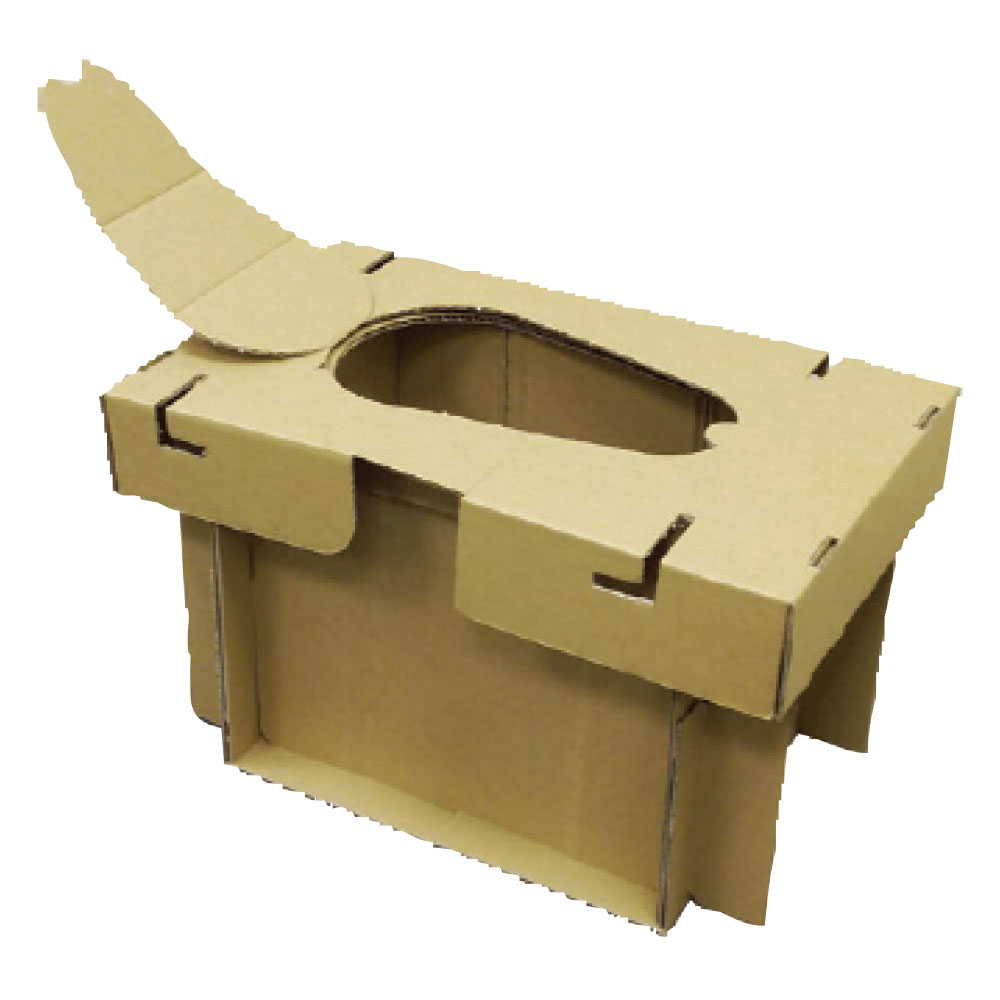 （まとめ買い）段ボールトイレセット ナチュラル NDT-101NA [x3]