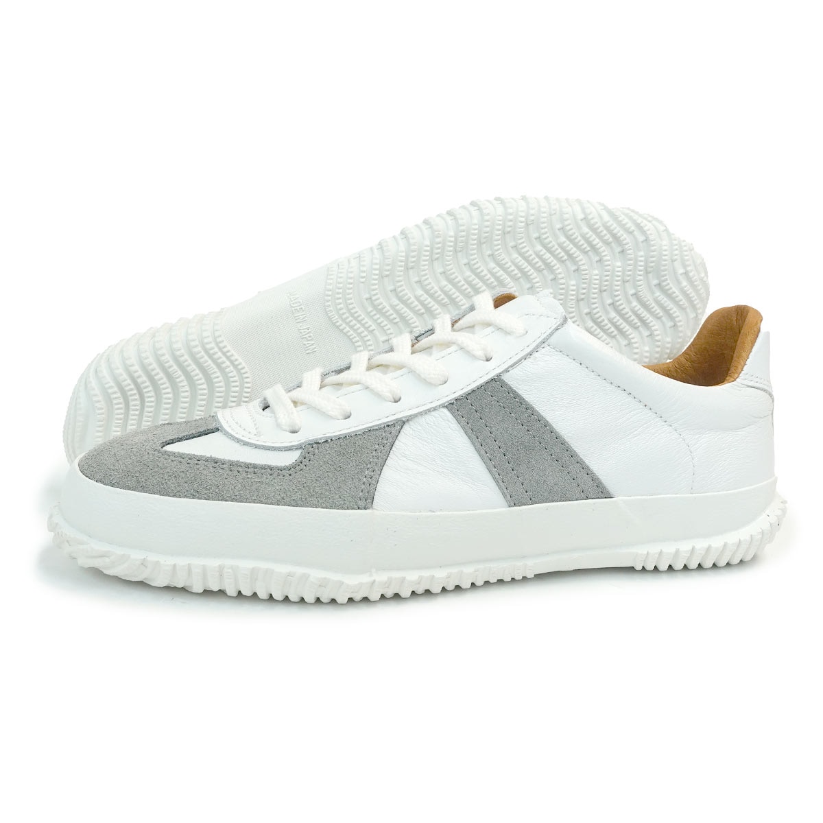 スニーカー SP-1047 ホワイト 白 ジャーマントレーナー メンズ レディース 日本製 カンガルーレザー