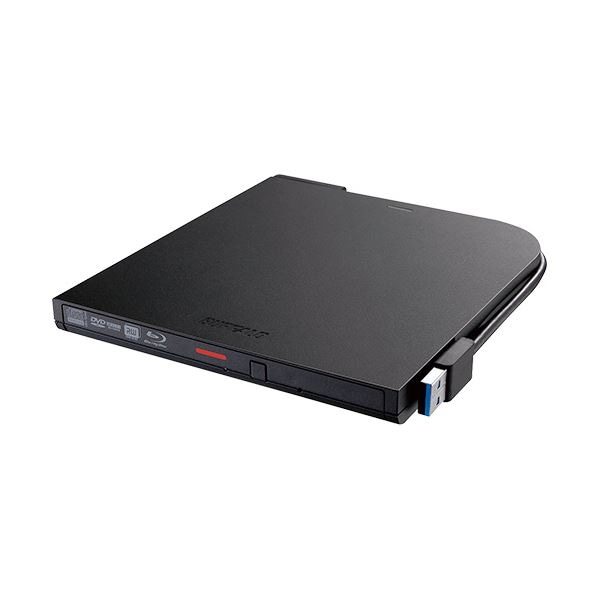 バッファロー USB3.2（Gen1）対応 ポータブルブルーレイドライブ 書込みソフト付属 ブラック BRXL-PTV6U3-BKB 1台