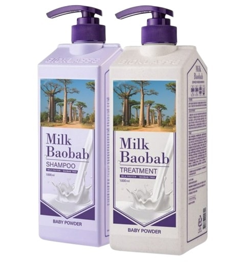 ベビーパウダーシャンプー1000mlトリートメント1000mlセット 保湿補修 弱酸性pH5 モイストケア ヘアケアセット