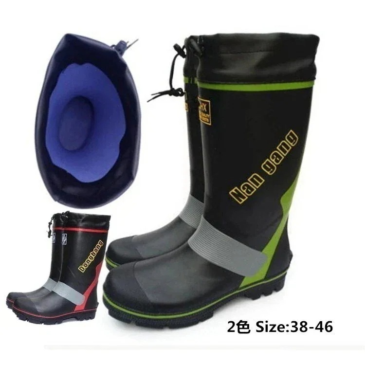 靴雨雨靴長靴メンズレインシューズロングレインブーツゴム安全靴作業靴耐久防滑釣り用大きいサイズ