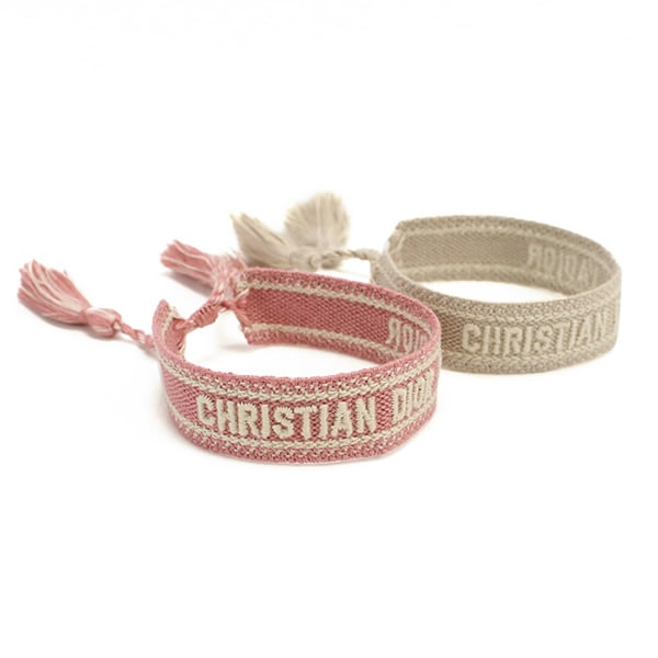 Christian Dior ブレスレット セット バングル オブリーク ロゴ B0961 ADRCO 24 ELIGHT PINK GREY