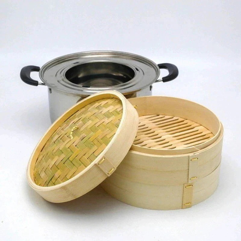 キッチン用品大全竹 メガ割 ステンレス鍋×1 せいろ 25入荷 ふた×1 蒸籠 竹セイロ 対応 セイロ 中華せいろ cm 鍋セット 27cm せいろ身×2 cm