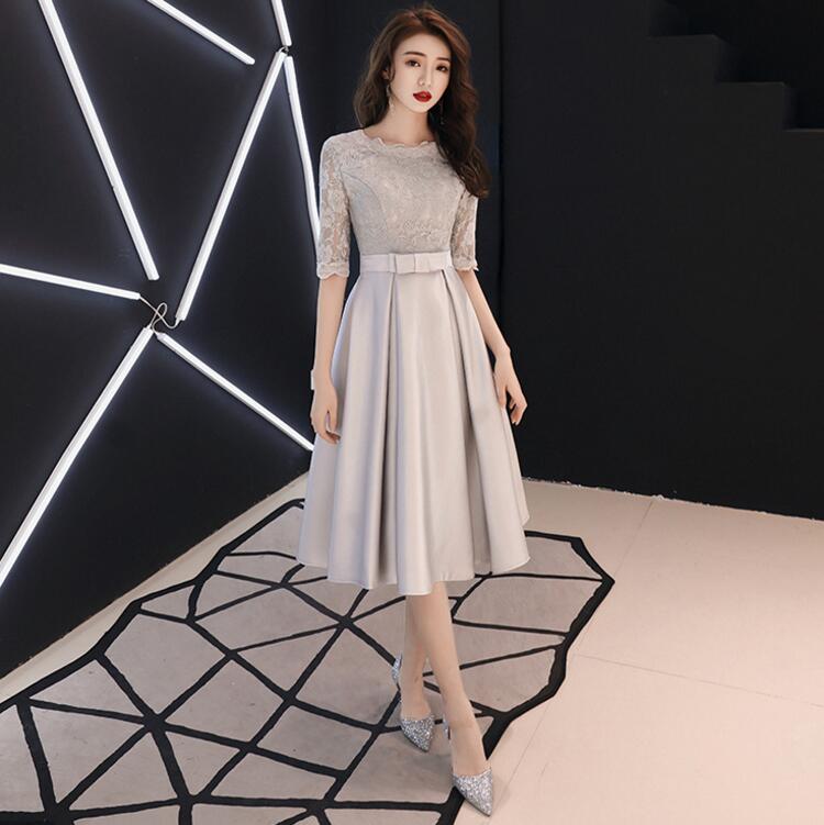 ドレス　ミモレ丈　ウエディングドレス　二次会　花嫁ドレス　ドレス　花嫁　二次会ドレス　パーティードレス　結婚式　ワンピース　パーティー　ドレス　大きいサイズ　パーティドレス　披露宴　ホワイト　Aライン