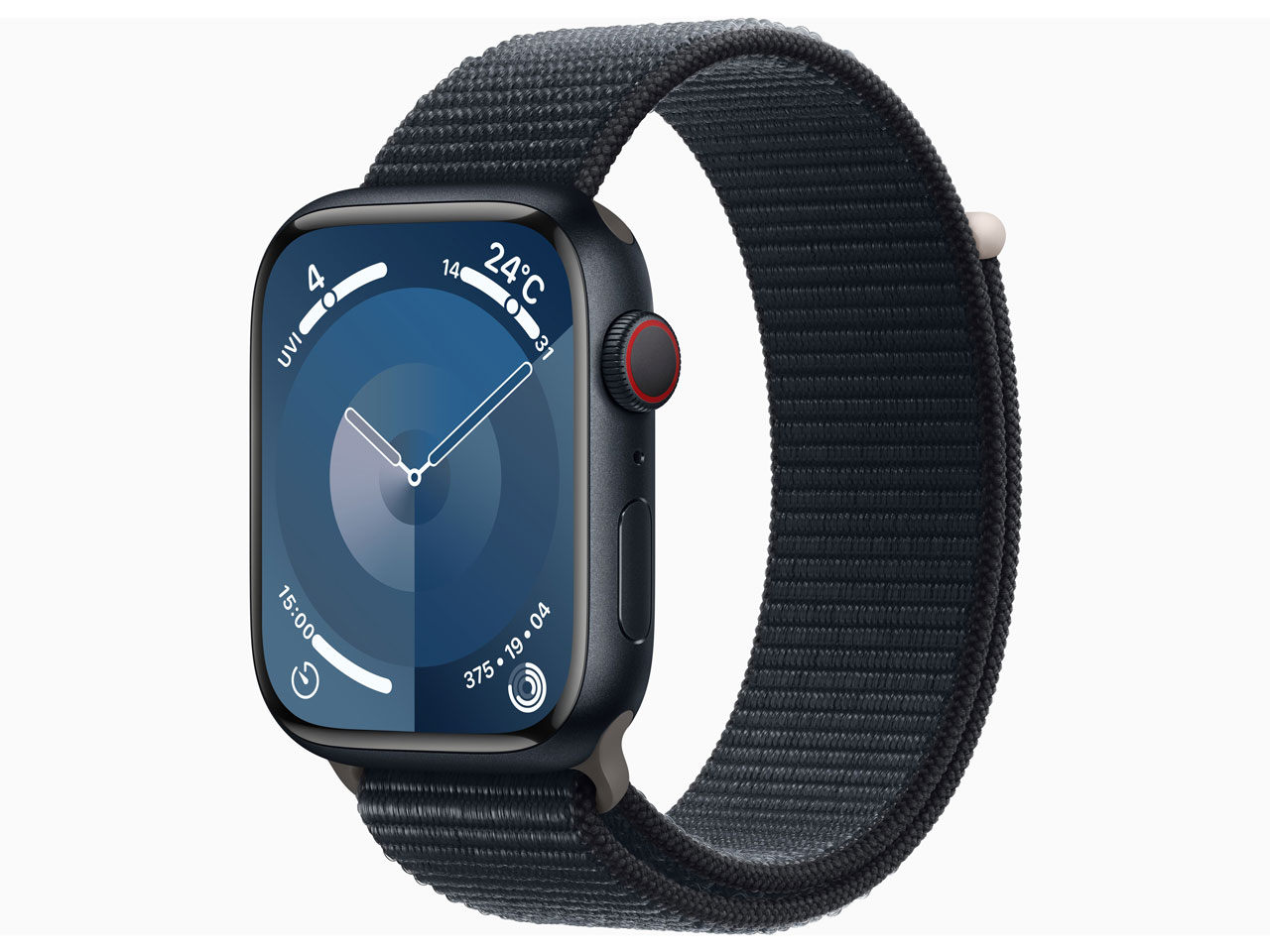 Apple Watch Series 9 GPS+Cellularモデル 45mm MRMF3J/A [ミッドナイトスポーツループ]