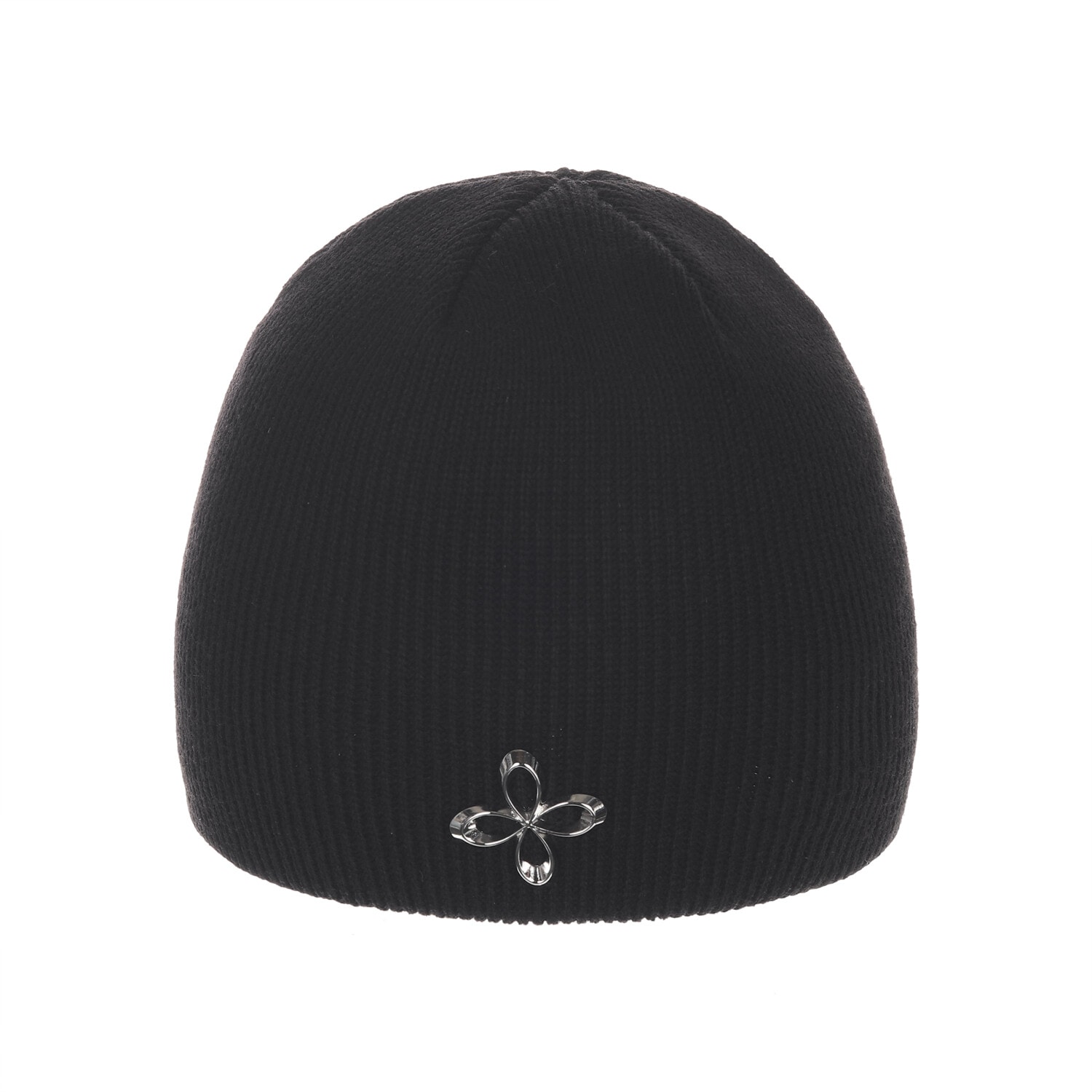 【SURGERY】 SURGERY CLOVER LOGO SHORT BEANIE : BLACK