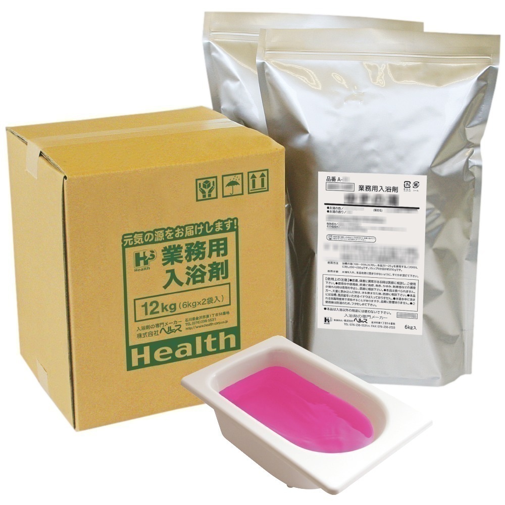 業務用入浴剤　A-42　美肌スキンケア　絹肌のお風呂　12kg（6kg×2袋）【メーカー直送または取り寄せ】