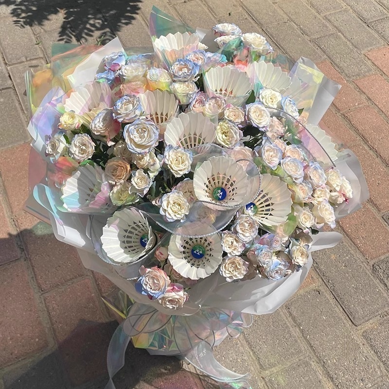 バラの不滅の花バドミントンブーケドーパミンライト高級ガールフレンドへのギフトハイエンドブーケ模擬石鹸ブーケ