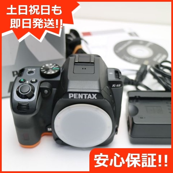 超美品 PENTAX K-S2 ボディ ブラック オレンジ 一眼レフ 98
