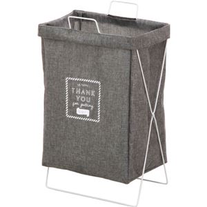 (6個セット) ランドリーバスケット 洗濯かご 幅37cm グレー 横型取手付き スチール 脱衣所 洗面所 洗濯物