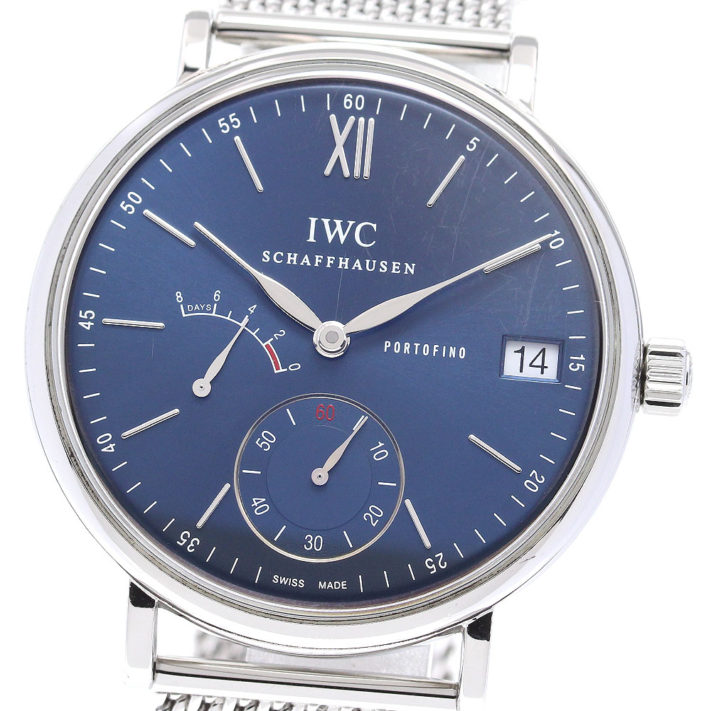 IWC IWC SCHAFFHAUSEN IW510116 ポートフィノ ハンドワインド エイトデイズ 手巻き メンズ 良品 _832047【中古】