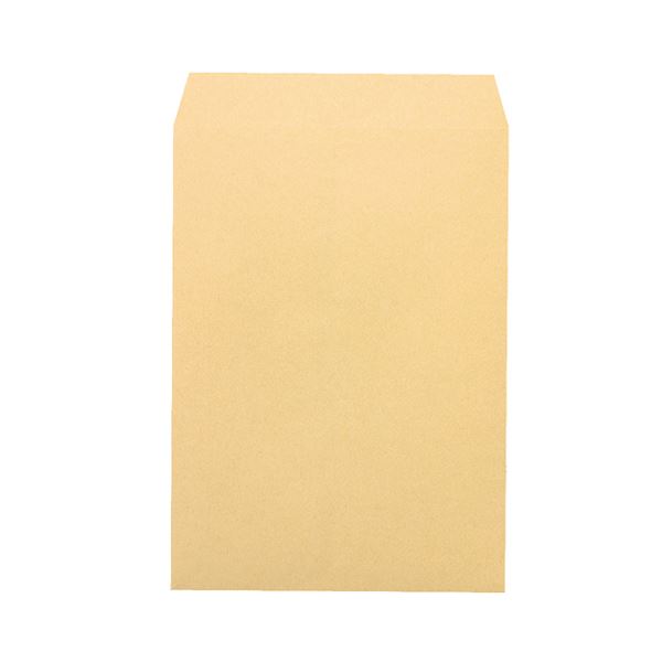 (まとめ) ピース R40再生紙クラフト封筒 角2 85g／m2 業務用パック 681-80 1箱（500枚） (×5セット)