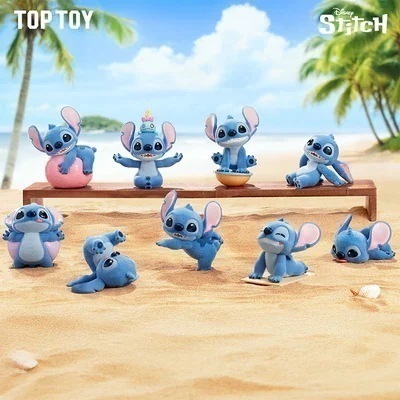 正規品保証TOP TOY ディズニー スティッチ 盲盒 元気ヨガシリーズ フロッキー フィギュア ぬいぐるみ 卓上 置物 コレクション ギフト 海外限定57