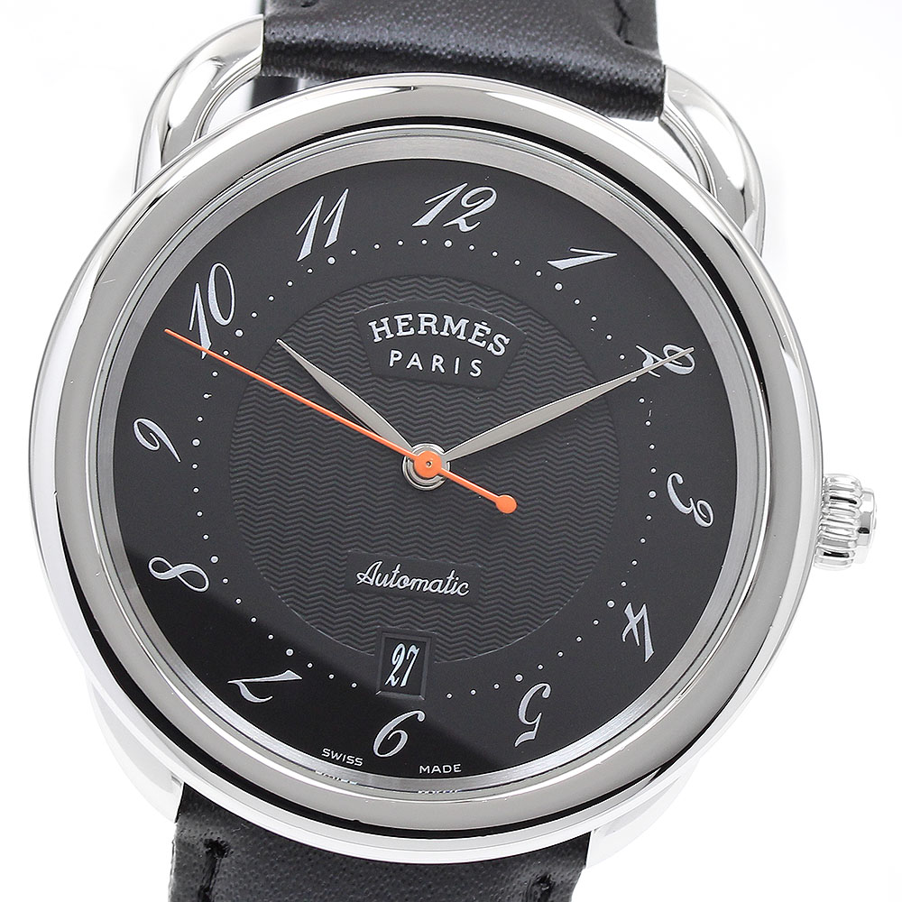 エルメス HERMES AR7.710 アルソー デイト 自動巻き メンズ 箱・保証書付き_900455【中古】