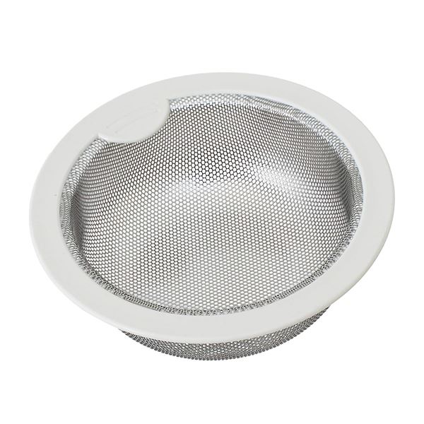 (まとめ) 排水口カバー/キッチン用品 (流し用 ステンレス浅型ゴミカゴ) 直径145mm用 (×20個セット)
