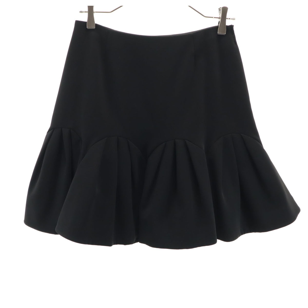 FOXEY NEW YORK フォクシーニューヨーク 日本製 ミディスカート 40 ブラック レディース 古着