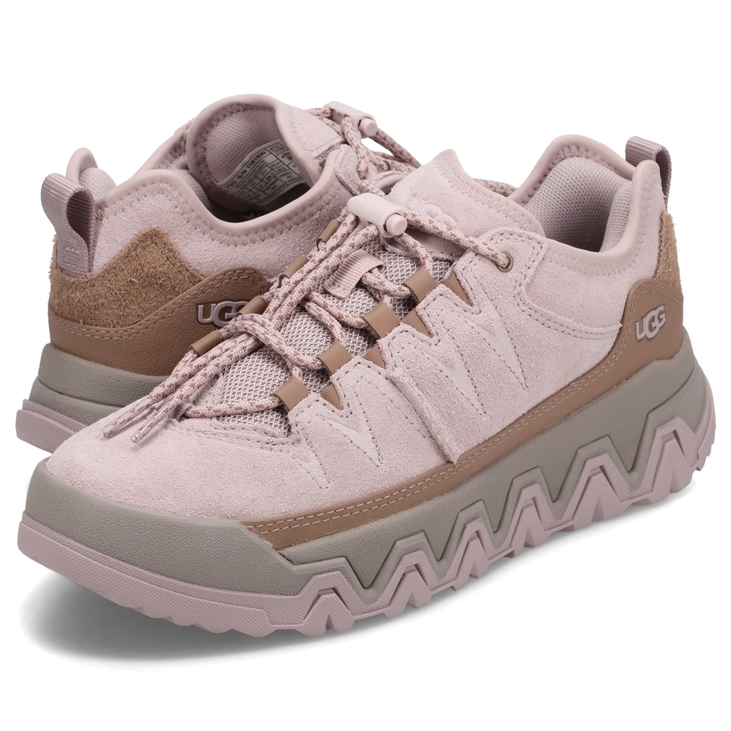 スニーカー キャップ トレイル ロー レディース 防水 厚底 ライト ピンク 1161830