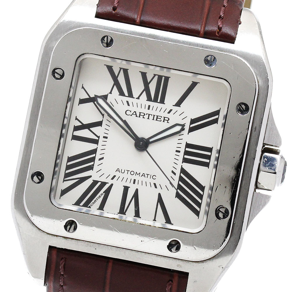 カルティエ CARTIER W20076X8 サントスガルべ LM 自動巻き メンズ _881945【中古】