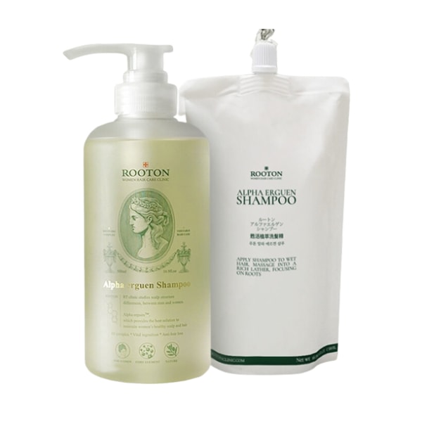 【詰め替え付き】アルファエルゲン シャンプー 500ml + リフィル500ml低刺激 弱酸性 頭皮ケア 韓国スカルプシャンプー 敏感頭皮用