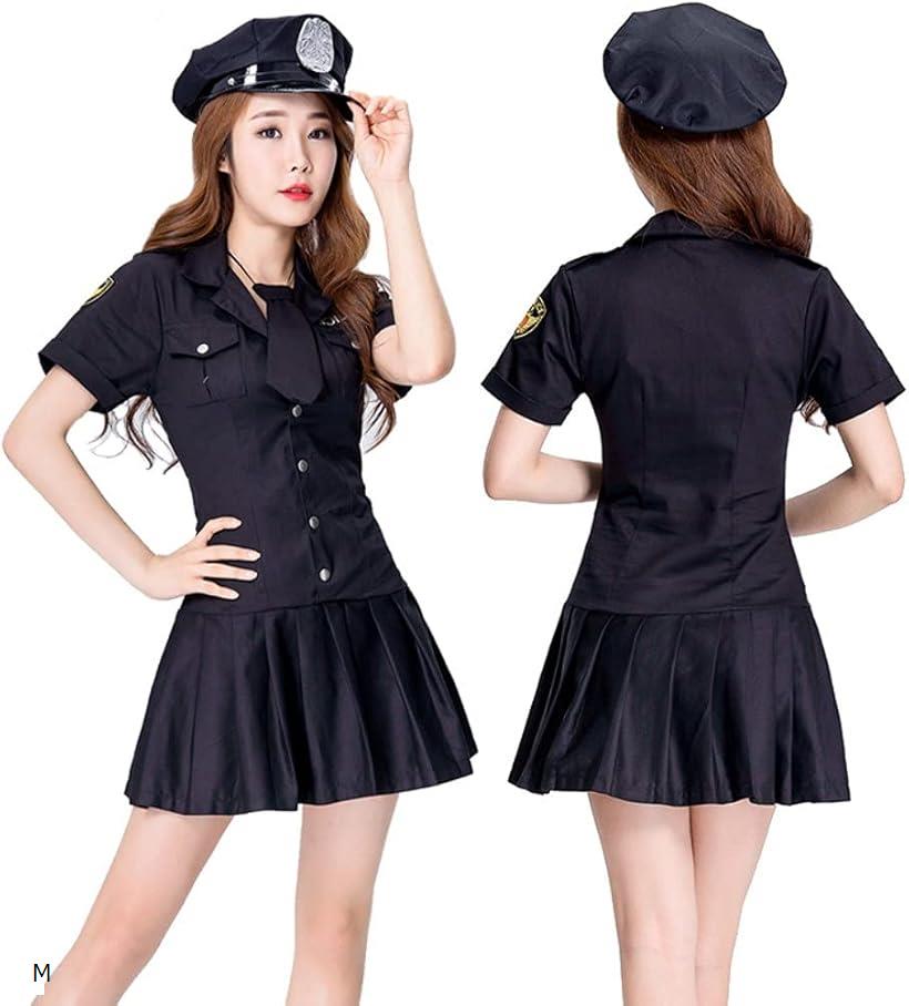 ポリス コスプレ レディース ハロウィン 警察官 仮装(M)