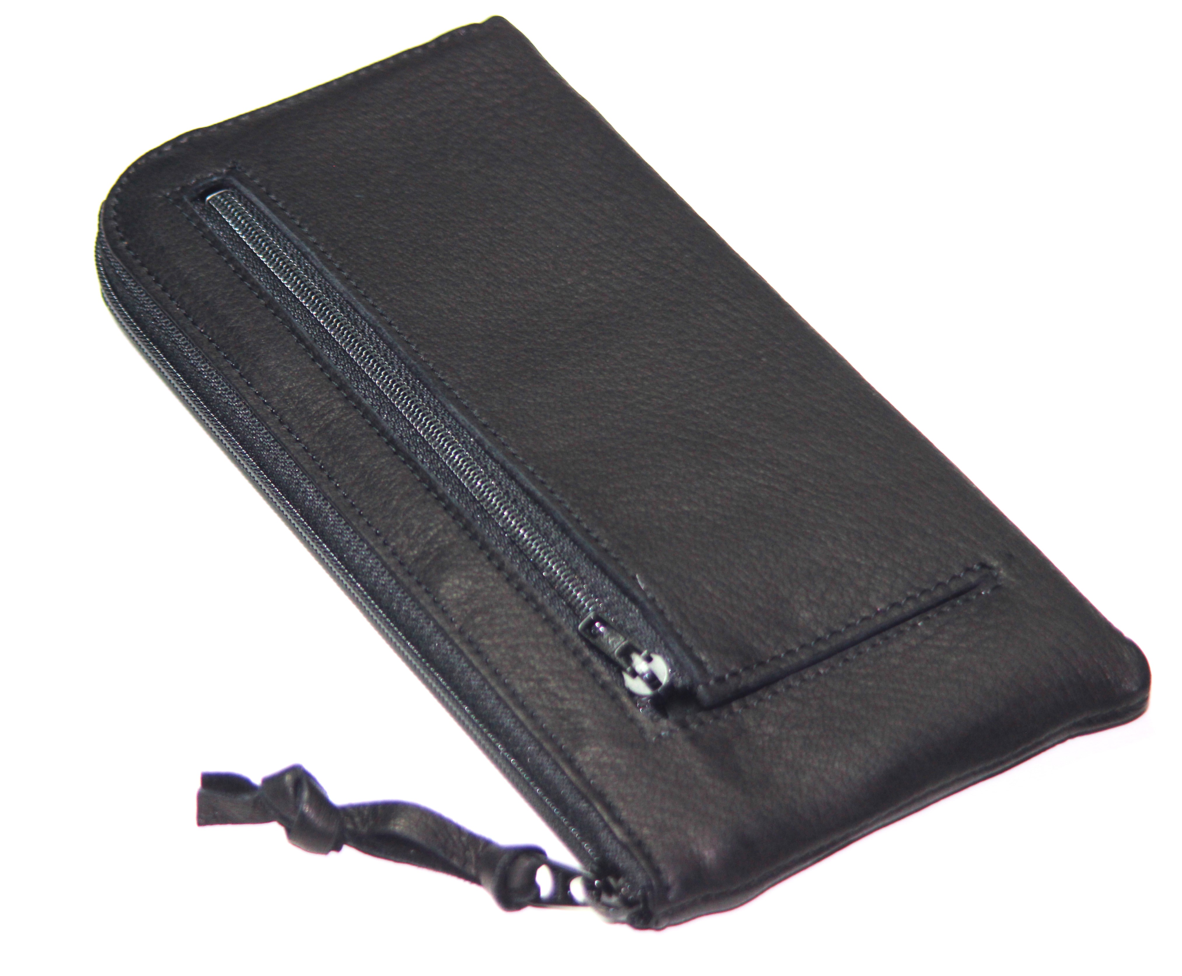 【新規OPEN】【期間限定セール】【激安】【新品未使用】本ディアスキン　鹿革　牛革　日本製　男女兼用　L字ファスナーロングウォレット　TK-DSLLW　黒