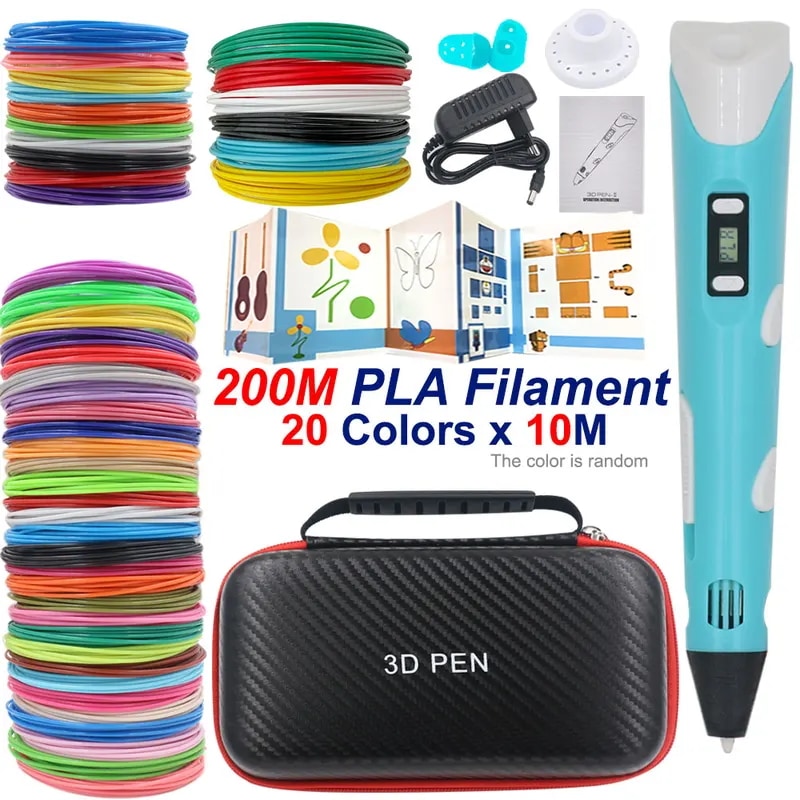 子供用 3D 印刷ペン 誕生日やクリスマスのギフトに最適で手と目の調整を発達させるための 3D マスターピースを簡単に作成できます