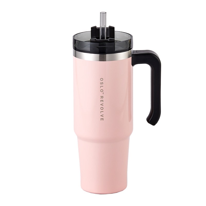 オスロリボルブハンドル型タンブラー/ピンク/900ml