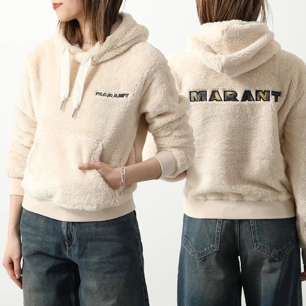 ISABEL MARANT イザベルマラン パーカー MAEVA SW0077FA B1M01E レディース プルオーバー 裏起毛 ポリエステル 刺繍 23EC