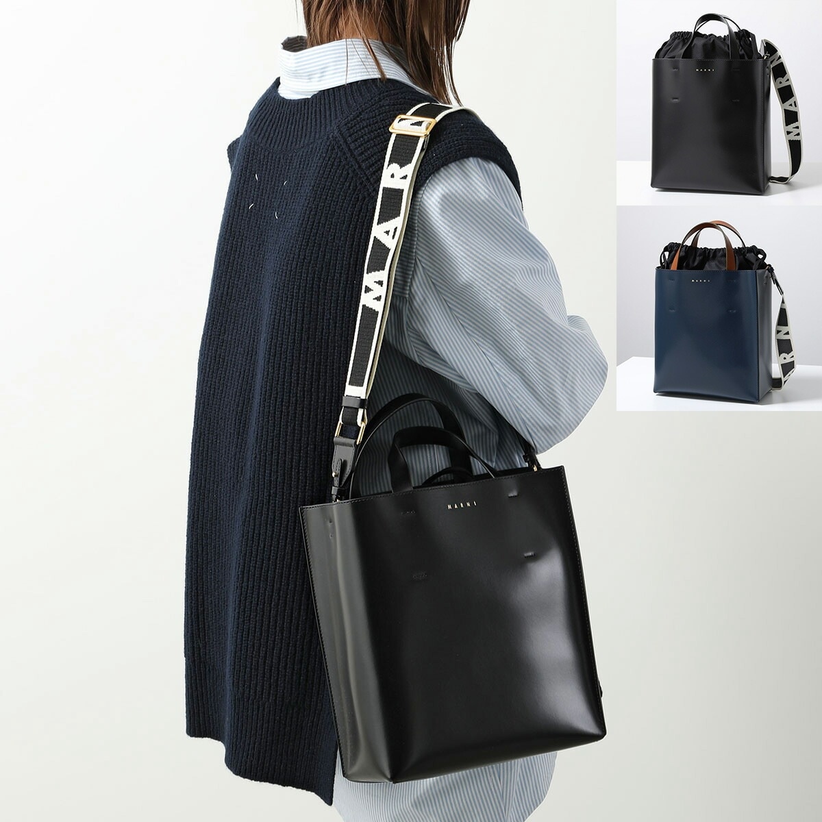 MARNI マルニ トートバッグ MUSEO SMALL ミュゼオ スモール SHMPV01TU0 SHMPV01TU2 LV639 レディース 鞄 カラー5色 SHMPV01TU0LV63900N