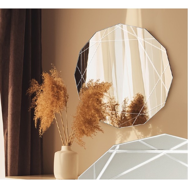 ノンフレーム ウォールミラー/壁掛け鏡 [DA-001] 飛散防止加工