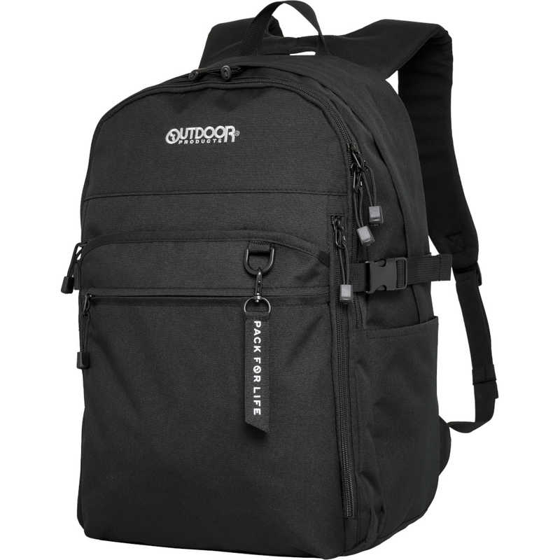 OUTDOOR　デイパック スクールリュック 通学 通勤 大容量 35L ダブルルーム 15.6インチ PC対応 タブレット収納 撥水 ホワイト/ブラック　OD-11197-WHBK