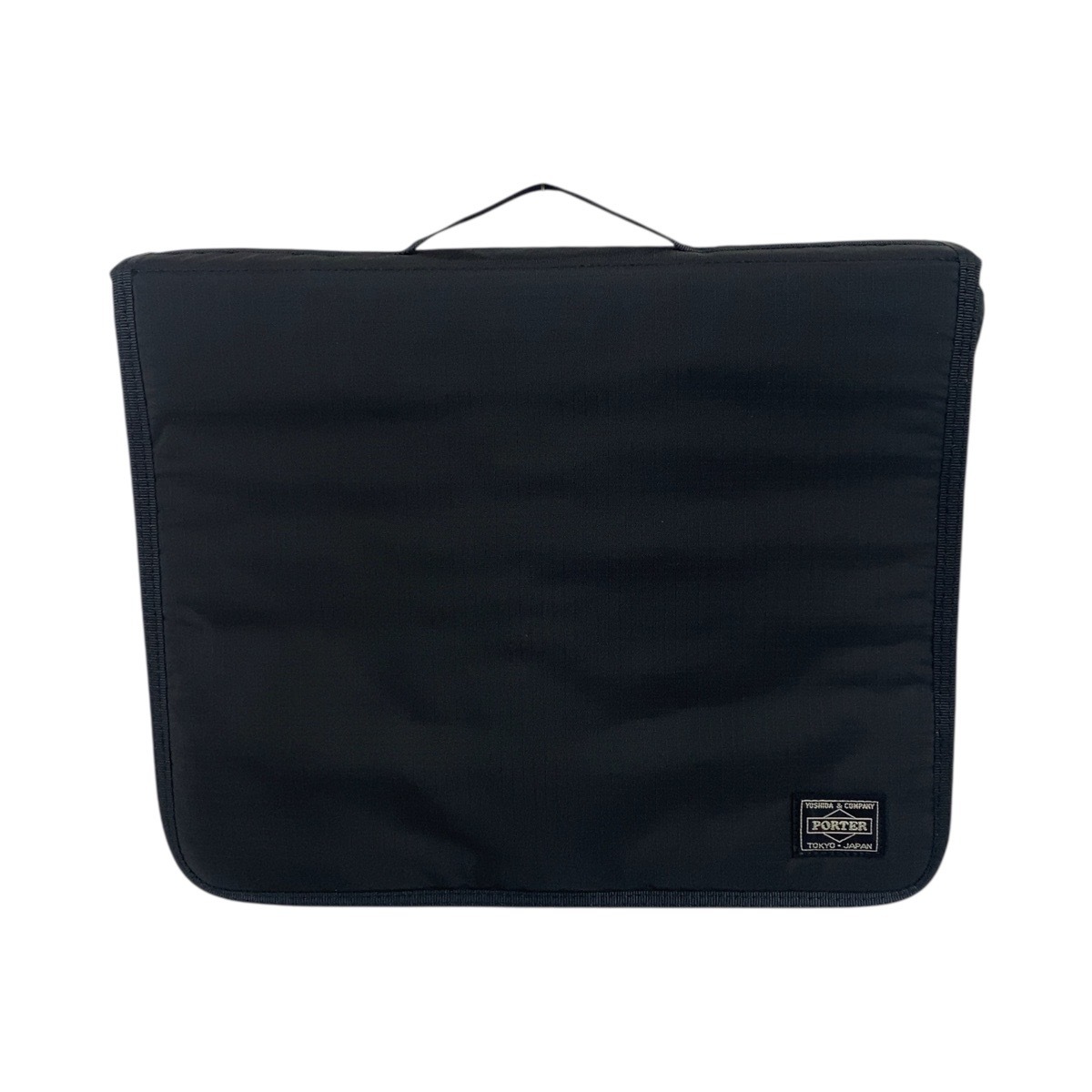 美品 ブラック 黒 シルバー金具 ナイロン ハンドバッグ マルチケース メンズ 504468